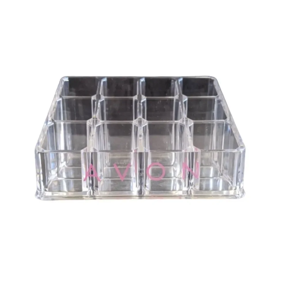Avon Makeup Lipstick Clear 12-Slot Display Organizer & Caddy